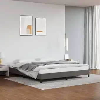 ManoMano Bonnevie - Bettgestell,Schlafzimmerbett Grau 180x200 cm Kunstleder vidaXL Angebot