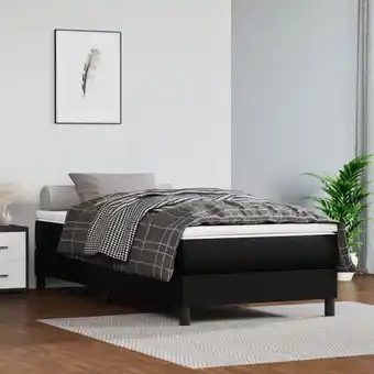 ManoMano Bonnevie - Boxspringbett,Schlafzimmerbett Schwarz 90x190 cm Kunstleder vidaXL Angebot