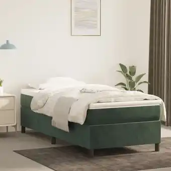 ManoMano Bonnevie - Boxspringbett,Schlafzimmerbett Dunkelgrün 80x200 cm Samt vidaXL Angebot