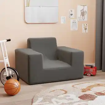 ManoMano Bonnevie - Kindersofa,Kindersessel Anthrazit Weich Plüsch vidaXL Angebot