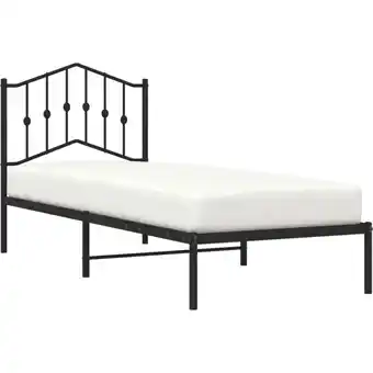 ManoMano Bonnevie - Bettgestell,Schlafzimmerbett mit Kopfteil Metall Schwarz 80x200 cm vidaXL760172 Angebot