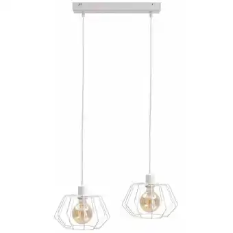 ManoMano 483 Luna Bar Pendelleuchte Weiß, 53cm, 2x E27 - Keter Lighting Angebot