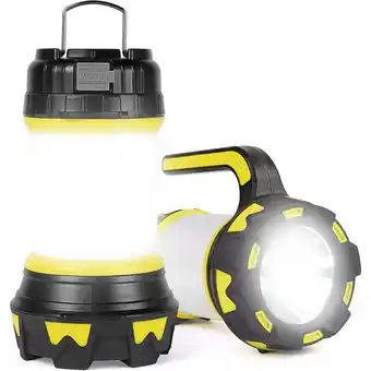 ManoMano Qiedie - Wiederaufladbare LED-Laterne, 1000 Lumen, 4000 mAh, 360°-Campinglampe, wiederaufladbarer tragbarer LED-Strahler, ext Angebot