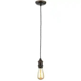 ManoMano Forum Lighting - Forum Dale Schlanke Pendel-Deckenleuchte Bronze, Schwarz IP44 Angebot