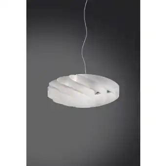 ManoMano Pendelleuchte aus Polilux flat drei Lichter Weiß Durchmesser 70x h34 cm Angebot