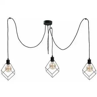 ManoMano 525 Ruben Cluster Pendel-Deckenleuchte Schwarz, 3x E27 - Keter Lighting Angebot