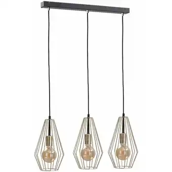 ManoMano 549 Geo Bar Pendelleuchte Gold, 60cm, 3x E27 - Keter Lighting Angebot