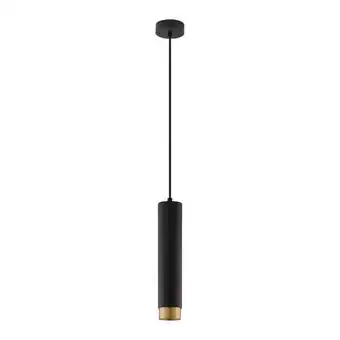 ManoMano Merano - Knoxville 5,9 cm lange schlanke Pendelleuchte Sandy Black, Gold Aluminium led GU10 1x10W Angebot