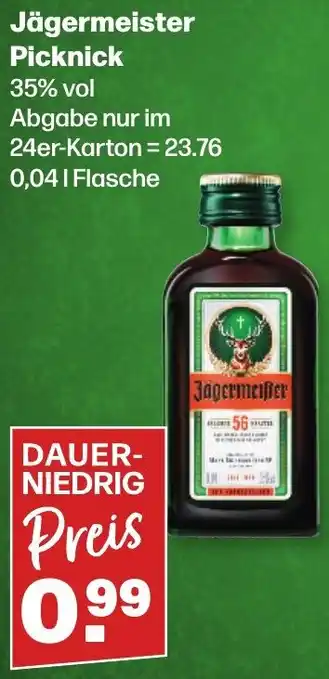 Handelshof Jägermeister Picknick 0,04 L Flasche Angebot