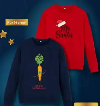 Aldi Nord Herren Weihnachts-Sweatshirt Angebot