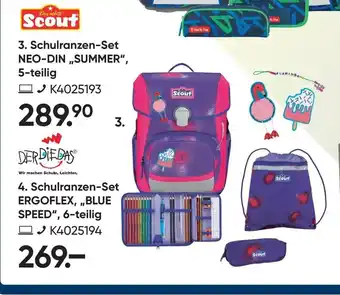 Galeria Scout 3. Schulranzen-Set NEO-DIN "SUMMER", 5-teilig Angebot