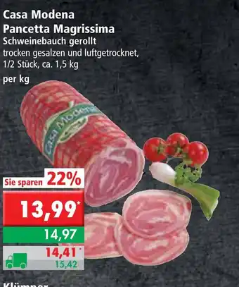 L. STROETMANN GROSSMARKT Casa Modena Pancetta Magrissima Angebot