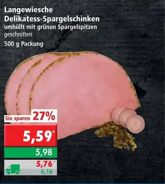 L. STROETMANN GROSSMARKT Langewiesche Delikatess Spargelschinken 500g Angebot