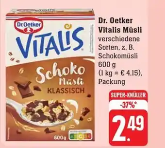 Schmidt's Märkte Dr. Oetker Vitalis Müsli Packung Angebot