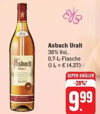 Schmidt's Märkte Asbach Uralt 36% Vol., 0,7-L-Flasche Angebot