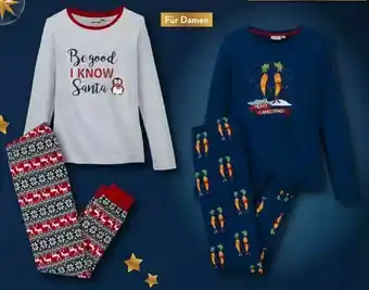 Aldi Nord Damen Weihnachts-Pyjama Angebot