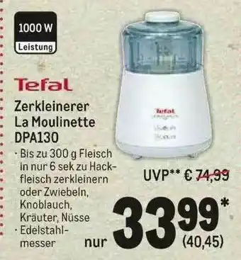 METRO Tefal Zerkleinerer La Moulinette DPA130 Angebot