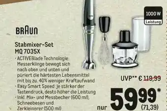 METRO Braun Stabmixer-set MQ 7035X Angebot