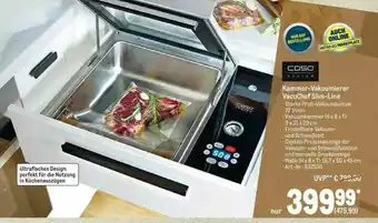 METRO Caso Kammer-vakuumierer Vacuchef Slim-line Angebot