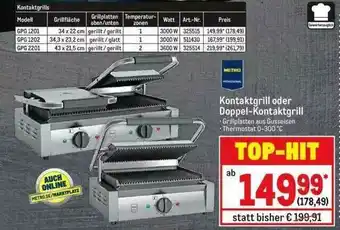 METRO Kontaktgrill Oder Doppel-kontaktgrill Angebot