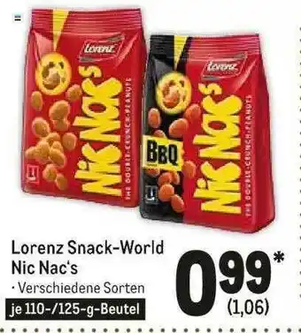 METRO Lorenz Snack-world Nic Nac's Angebot