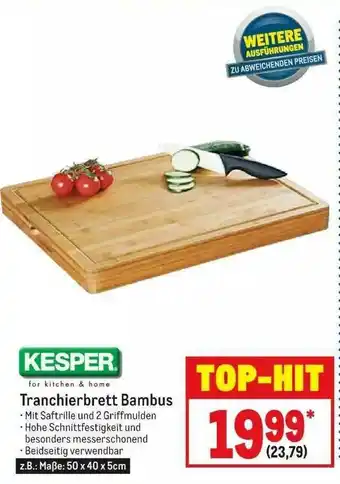 METRO Kesper Tranchierbrett Bambus Angebot