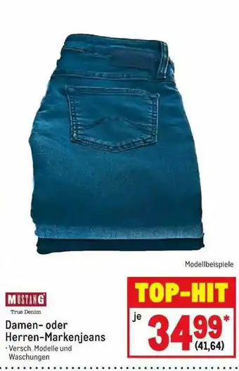 METRO Mustang Damen Oder Herren-markenjeans Angebot