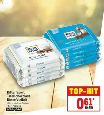 METRO Ritter Sport Tafelschokolade Bunte Vielfalt Angebot