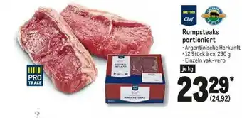 METRO Pro Trace Rumpsteaks Portioniert Angebot