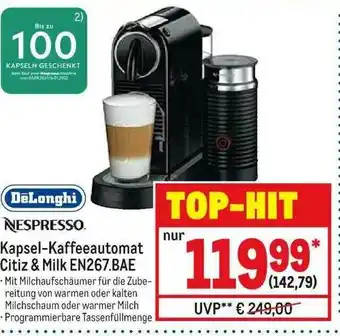 METRO Delonghi Kapsel-kaffeeautomat Citiz & Milk En267.bae Angebot