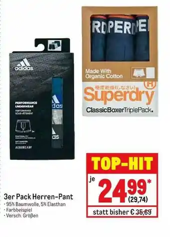 METRO 3er Pack Herren-pant Angebot