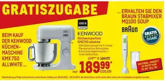 METRO Kenwood Küchenmaschine Kmx750 Allwhite Angebot