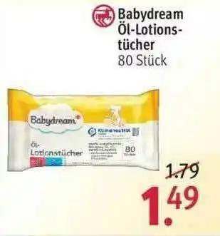 Rossmann Babydream öl-lotionstücher Angebot