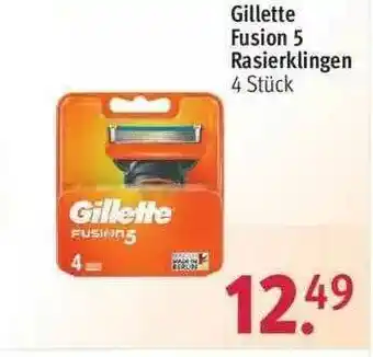 Rossmann Gillette Fusion 5 Rasierklingen Angebot