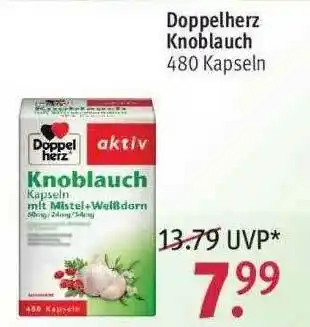 Rossmann Doppelherz Knoblauch Angebot