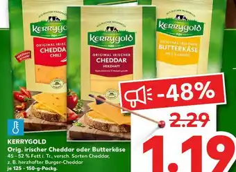 Kaufland Kerrygold Orig. Irischer Cheddar Oder Dutterkäse Angebot