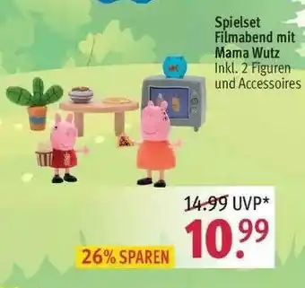 Rossmann Spielset Filmabend Mit Mama Wutz Angebot