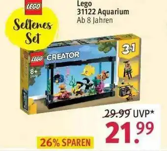 Rossmann Lego 31122 Aquarium Angebot