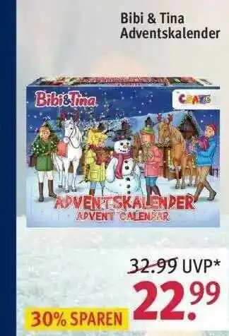 Rossmann Bibi & Tina Adventskalender Angebot