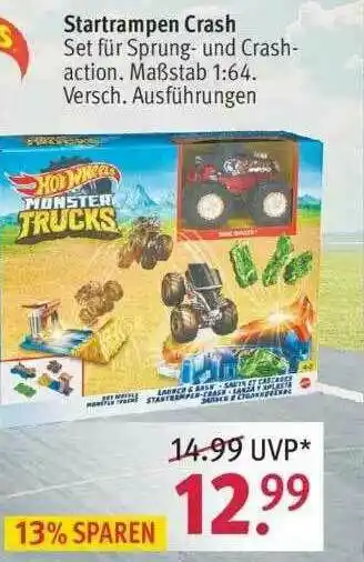 Rossmann Hot Wheels Startrampen Crash Angebot