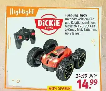 Rossmann Dickie Tumbling Flippy Angebot