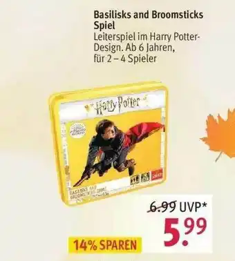 Rossmann Basiliks And Broomstick Spiel Angebot