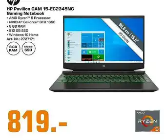 Saturn Hp Pavilion Gam 15-ec2345ng Gaming Notebook Angebot