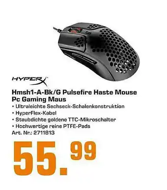 Saturn Hyper Pulsefire Haste Mouse Pc Gaming Maus Angebot