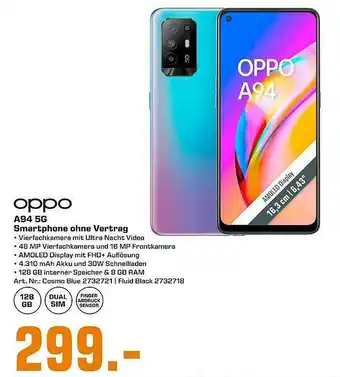 Saturn Oppo A94 5g Smartphone Ohne Vertrag Angebot