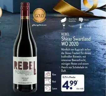 Aldi Nord Rebel Shiraz Swartland Wo 2020 Angebot