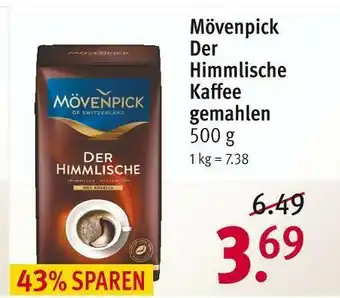 Rossmann Mövenpick der himmlische kaffee gemahlen Angebot