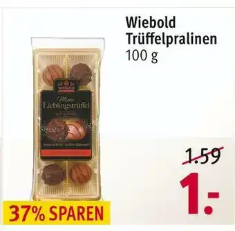 Rossmann Wiebold trüffelpralinen Angebot