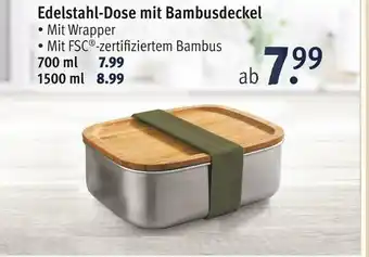 Rossmann Edelstahl-dose mit bambusdeckel Angebot