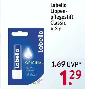 Rossmann Labello lippenpflegestift classic Angebot